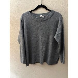 GAP Women's Gray Crew Neck Long Sleeve Sweater Size L Acrylic Blend Knit
A859